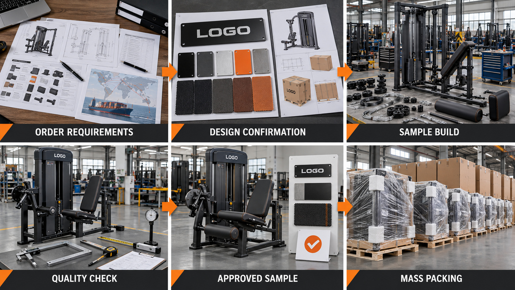 OEM gym equipment sample approval process