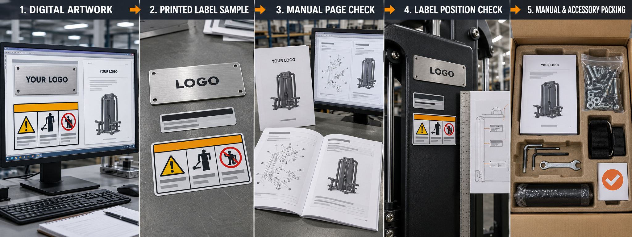 Product label and manual packing verification